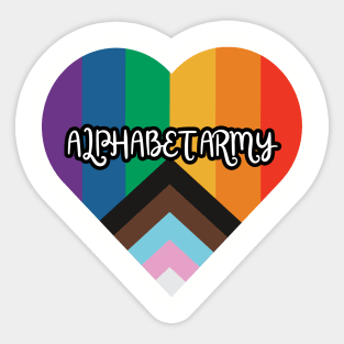 We are Alphabet Army Sticker